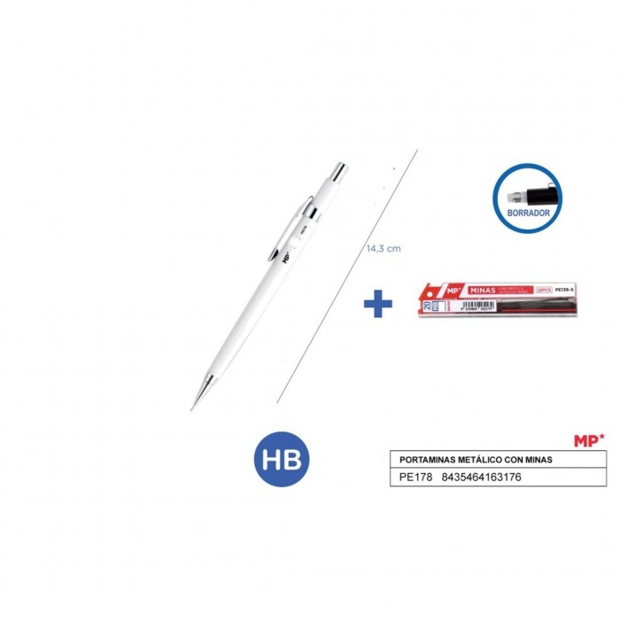 Portaminas con minas 0,7 mm