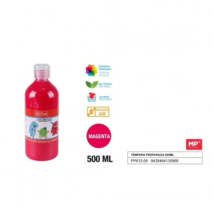 Témpera líquida magenta (500 ml)