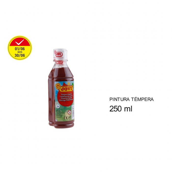 Témpera líquida jovi marrón (250 ml)