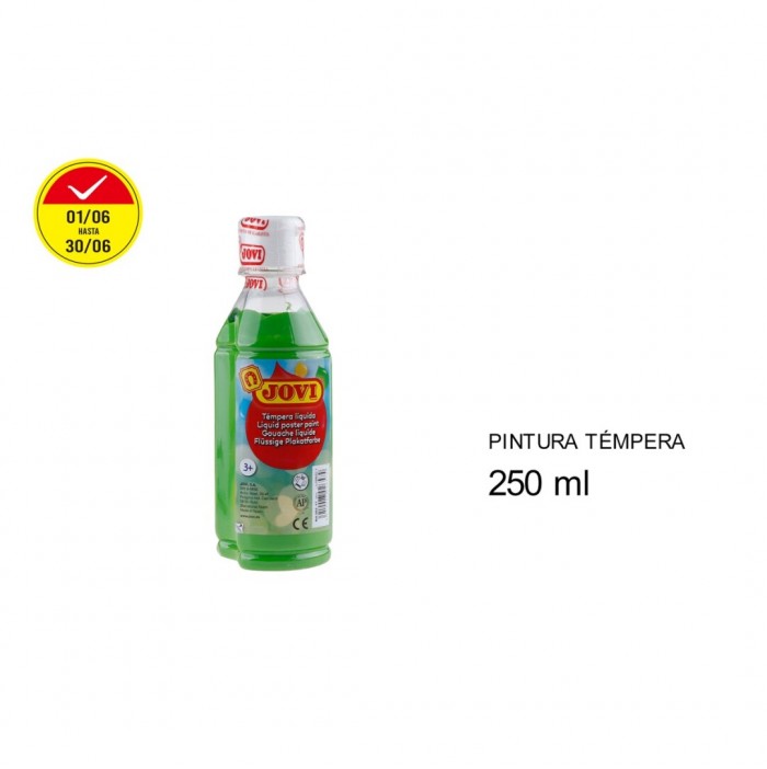 Témpera líquida jovi verde medio (250 ml)