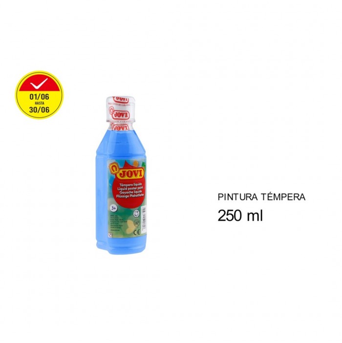 Témpera líquida jovi azul cyan (250 ml)