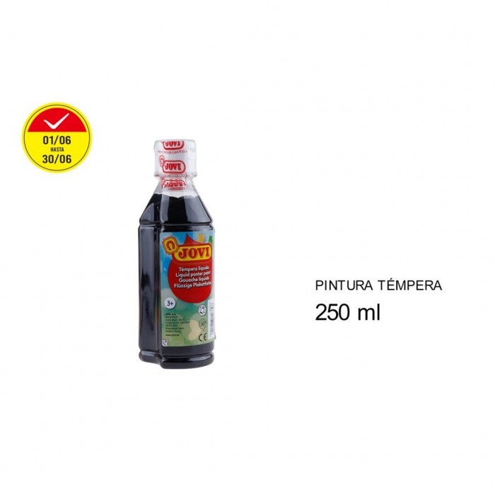 Témpera líquida jovi negra (250 ml)