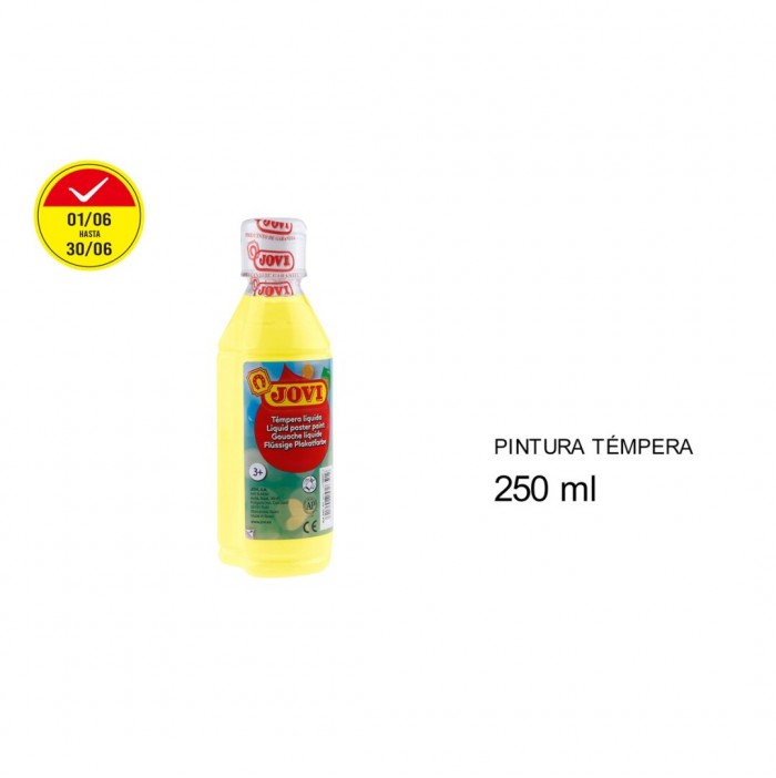 Témpera líquida jovi amarilla (250 ml)