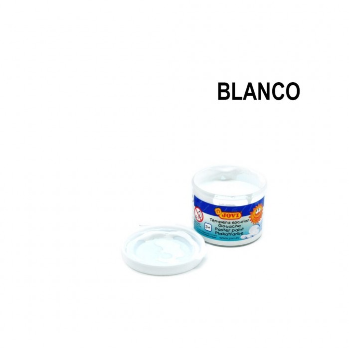 Témpera escolar blanca jovi (35 ml)