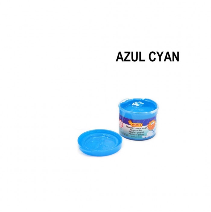 Témpera escolar azul cyan jovi (35ml)