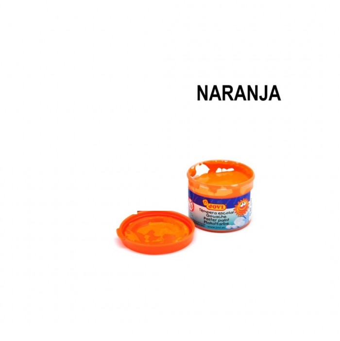 Témpera escolar naranja jovi (35ml)