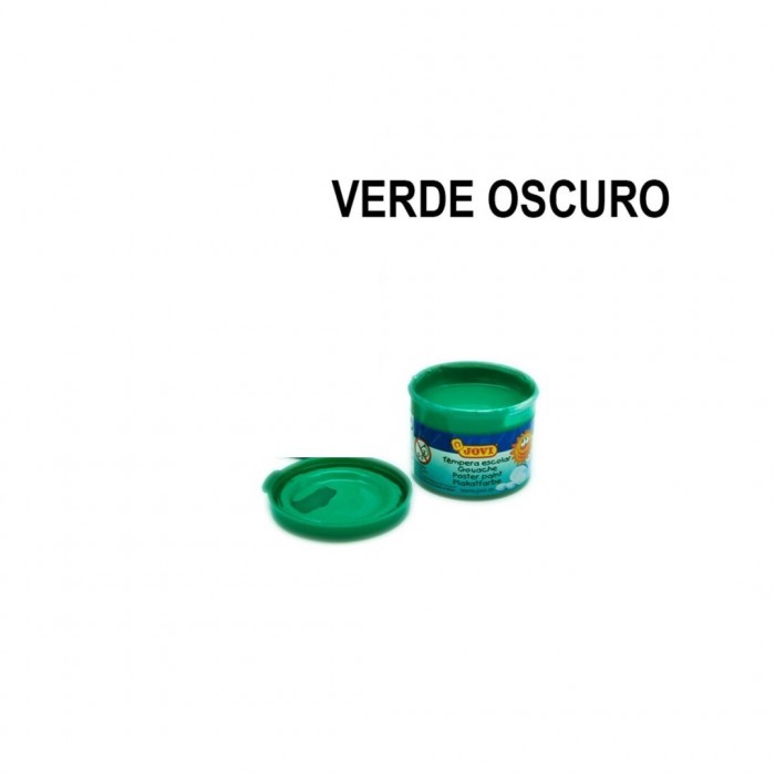 Témpera escolar verde oscuro jovi (35ml)