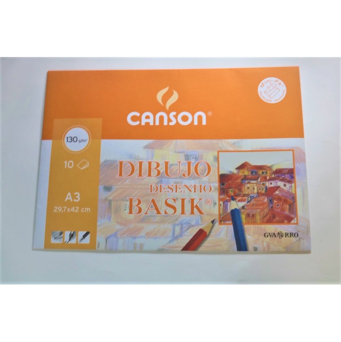 Papel de dibujo Canson basik A3