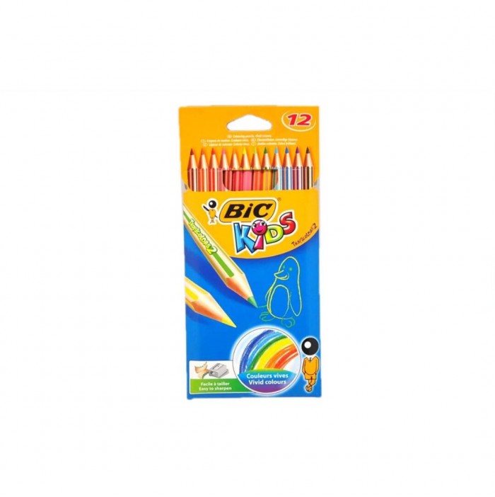 Lápices bic de colores (12u)