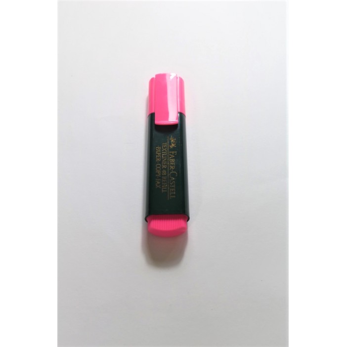 Subrayador rosa faber castell