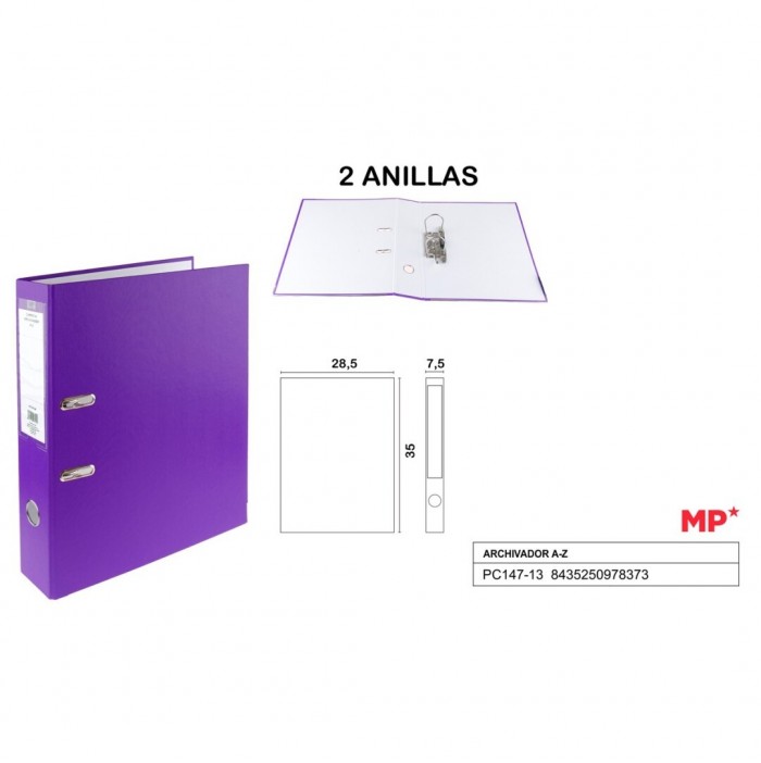 Archivador A-Z color morado