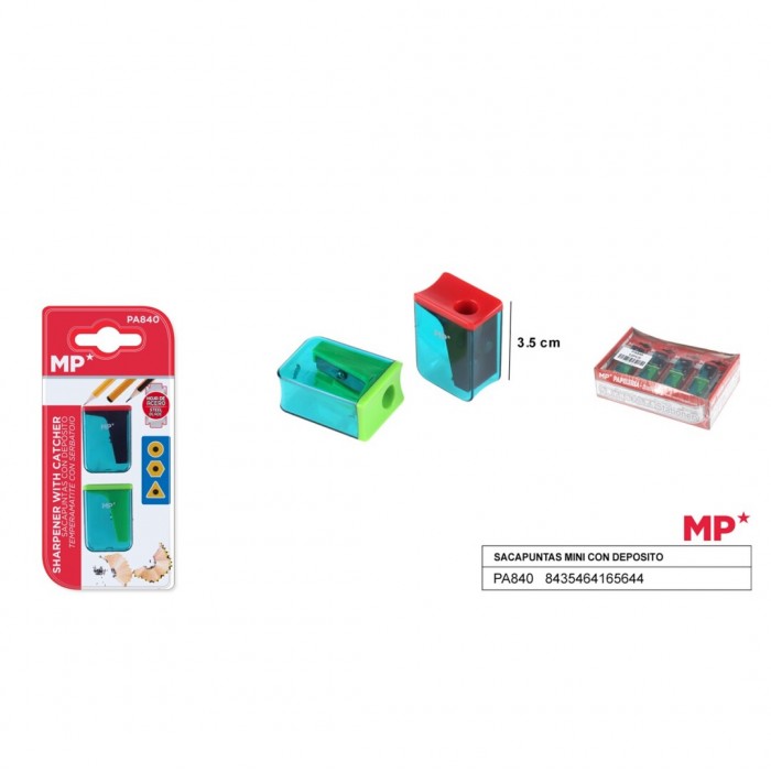 Pack de mini  sacapuntas con depósito