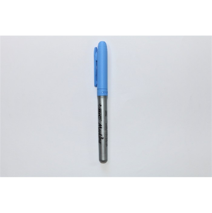 Rotulador permanente bic azul cielo