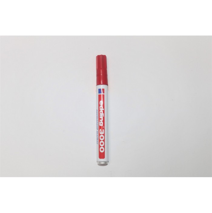 Rotulador permanente edding 3000 rojo