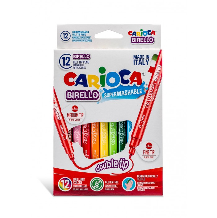 Pack 12 Rotuladores Carioca doble punta