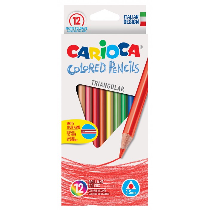 Lápices de colores triangular carioca (12)