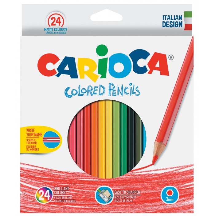 Lápices de colores carioca (24)