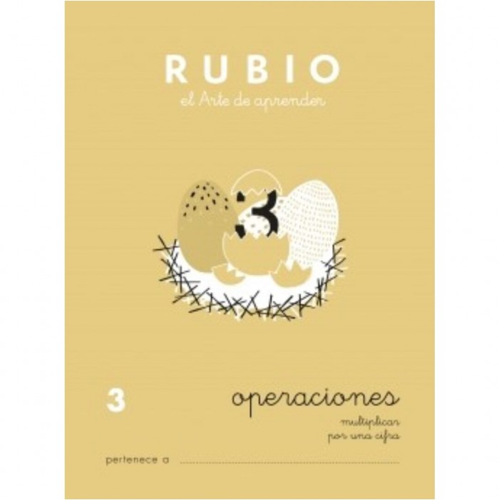 Cuaderno operaciones Rubio nº3