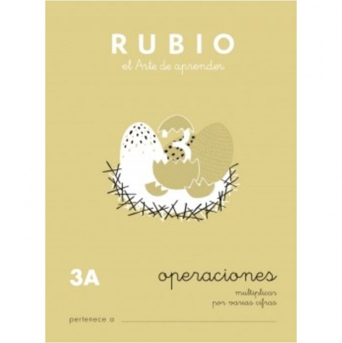 Cuaderno operaciones Rubio nº3 A