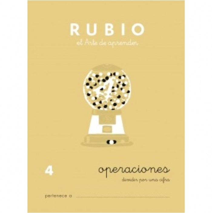 Cuaderno operaciones Rubio nº4