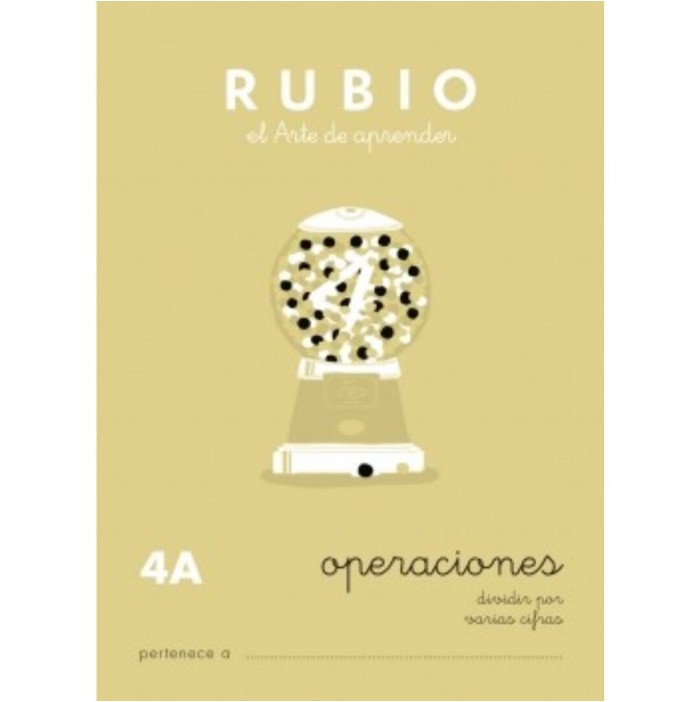 Cuaderno operaciones Rubio nº4 A