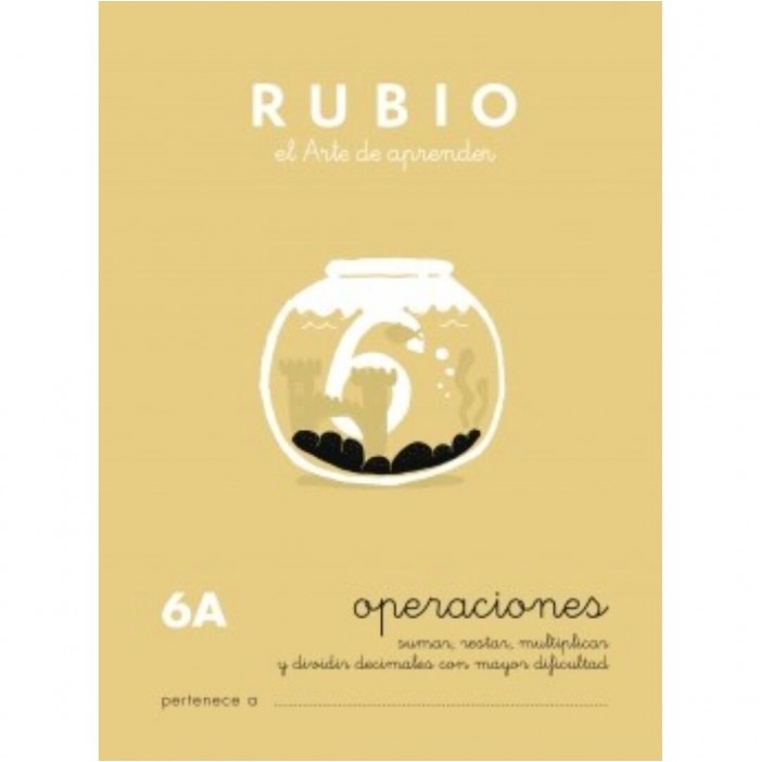 Cuaderno operaciones Rubio nº6 A