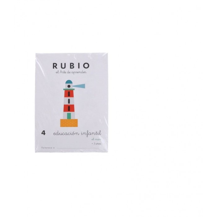 Cuaderno nº4 educación infantil Rubio +3 años