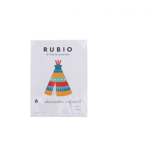 Cuaderno nº6 educación infantil Rubio +4 años