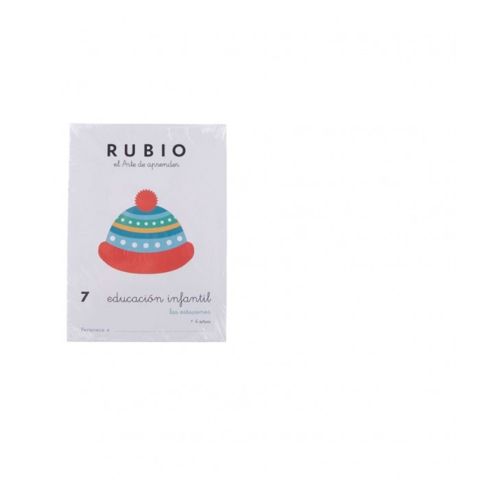 Cuaderno nº7 educación infantil Rubio +4 años