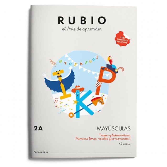 Cuaderno Rubio mayúsculas lectoescritura nº2 A