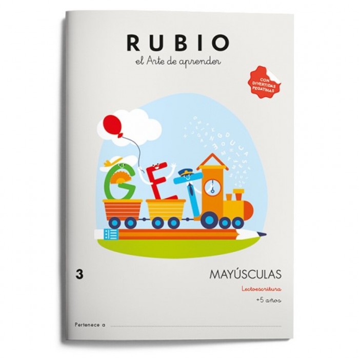 Cuaderno Rubio mayúsculas lectoescritura nº3