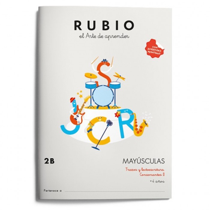 Cuaderno Rubio mayúsculas lectoescritura nº2 B