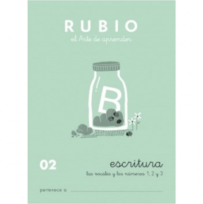 Cuaderno Rubio escritura nº02  +4 años