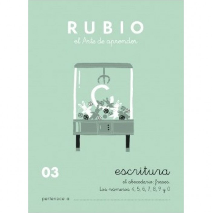 Cuaderno Rubio escritura nº03  +4 años