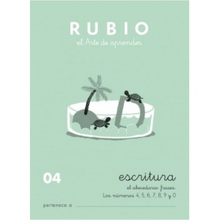 Cuaderno Rubio escritura nº04  +4 años