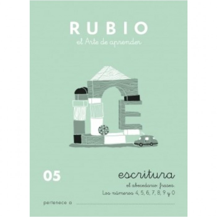 Cuaderno Rubio escritura nº05  +5 años