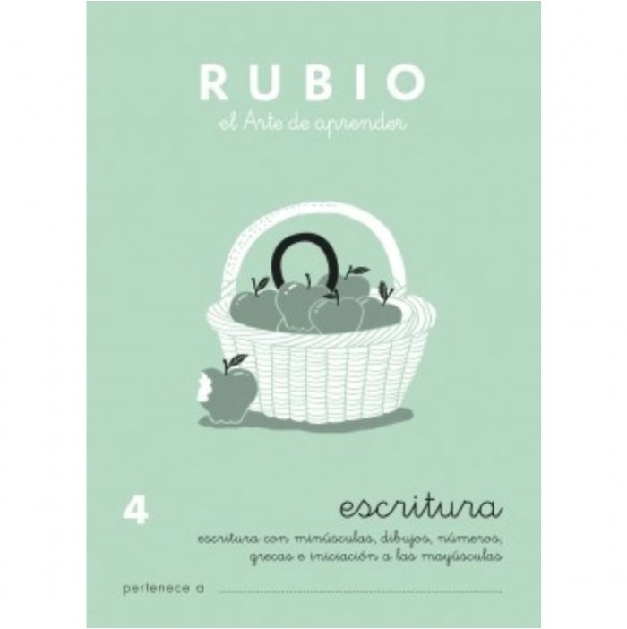 Cuaderno Rubio escritura nº 4