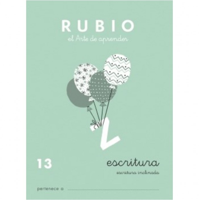 Cuaderno Rubio escritura nº13