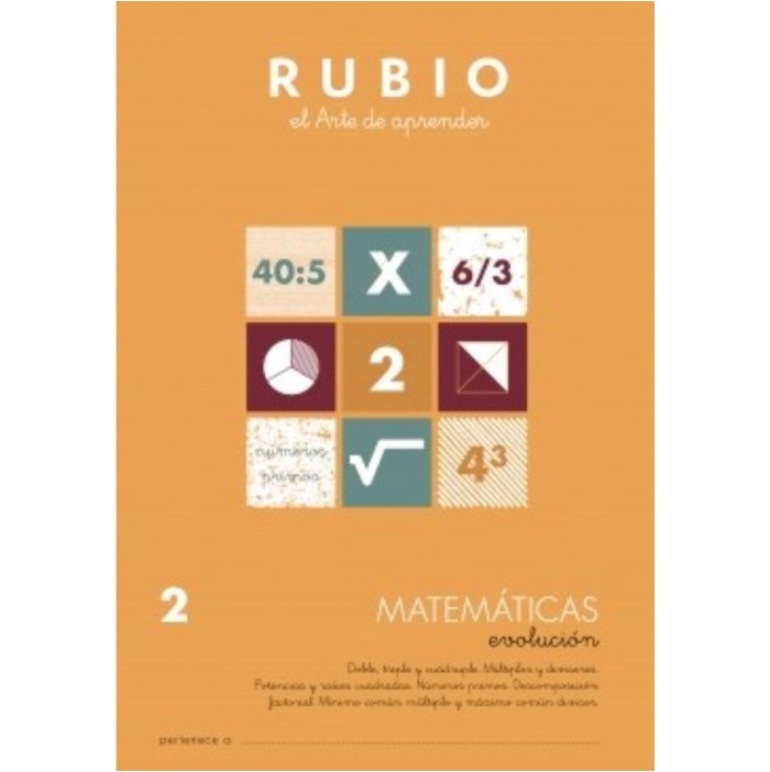 Cuaderno Rubio matemáticas evolución nº2