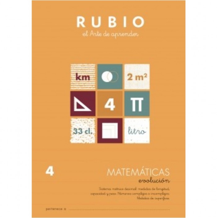 Cuaderno Rubio matemáticas evolución nº4