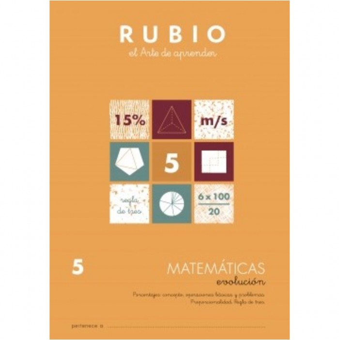 Cuaderno Rubio matemáticas evolución nº5